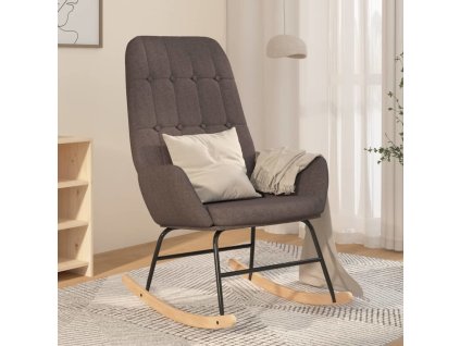 Houpací křeslo textil [341254] (Barva Tmavě šedá)