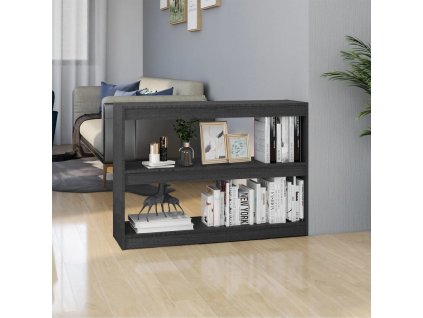 Knihovna / dělicí stěna 100 x 30 x 71,5 cm borovice [808210] (Barva Šedá)