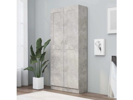 Knihovna 82,5x30,5x185,5 cm dřevotříska [802736] (Barva Betonová šedá)