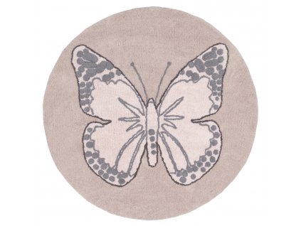 Přírodní koberec, ručně tkaný Butterfly