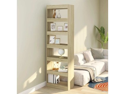 Knihovna / dělicí stěna 60 x 30 x 198 cm [811685] (Barva dub sonoma)