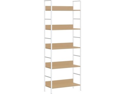 Knihovna s 5 policemi 60x27,6x158,5 cm kompozitní dřevo [288229] (Barva Dub a bílá)