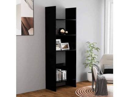 Knihovna 60 x 35 x 180 cm kompozitní dřevo [803415] (Barva šedá s vysokým leskem)