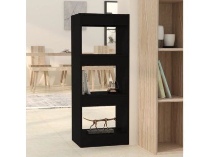 Knihovna / dělicí stěna 40x30x103 cm dřevotříska [811611] (Barva Černá)