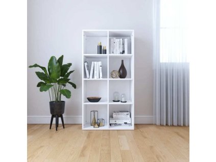 Knihovna/příborník 66 x 30 x 130 cm dřevotříska [800153] (Barva Bílá)