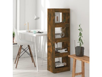 Knihovna / dělicí stěna 40 x 30 x 135 cm [813592] (Barva Hnědý dub)