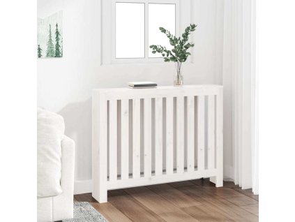 Kryt na radiátor 108,5x19x84 cm masivní borové dřevo [822575] (Barva Černá)