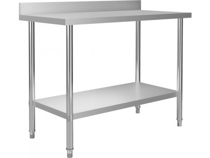 Kuchyňský pracovní stůl přístěnný 120x60x93 cm nerezová ocel [51191]