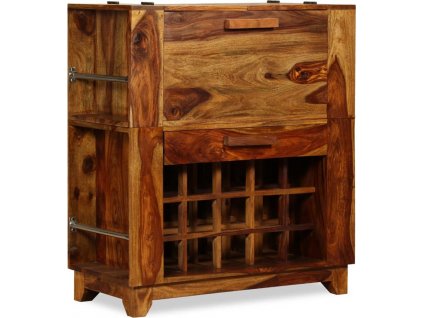 Barová skříňka z masivního sheeshamového dřeva, 85x40x95 cm [243948]