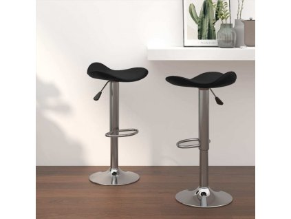Barové stoličky 2 ks chromovaná ocel a umělá kůže [335090]