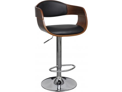 Barová židle ohýbané dřevo a textil [283120]