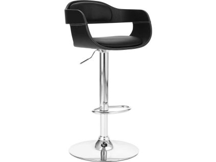 Barová židle umělá kůže [287403] (Barva Černá)
