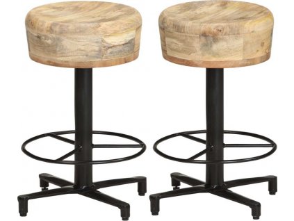 Barové stoličky 2 ks 52 cm masivní mangovníkové dřevo [321963]
