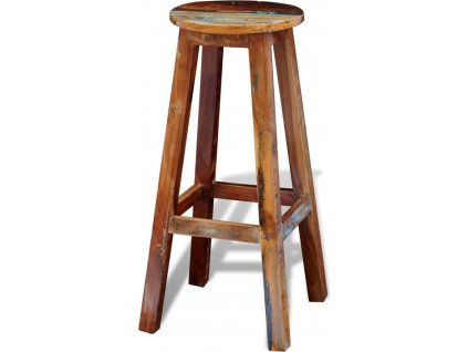 Barová stolička masivní recyklované dřevo [241647]