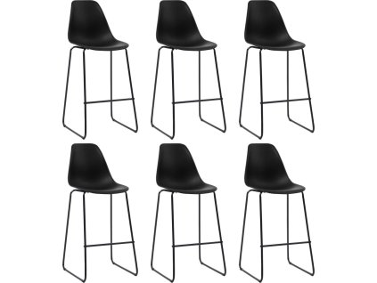 Barové židle 6 ks plast [279656] (Barva Tyrkysová)