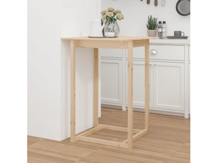 Barový stolek 80 x 80 x 110 cm masivní borové dřevo [822182]