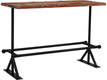 Barový stůl masivní recyklované dřevo 150x70x107 cm vícebarevné [245388]