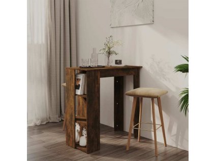 Barový stůl s regálem 102x50x103,5 cm dřevotříska [812963]