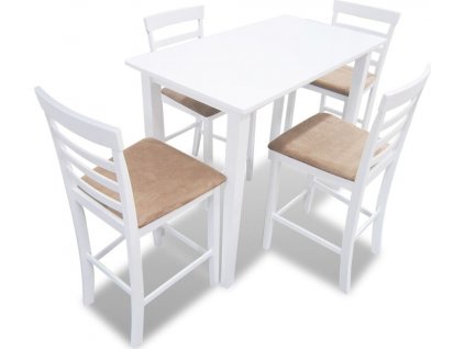 dřevěný barový stůl a 4 barové židle, set [271832]