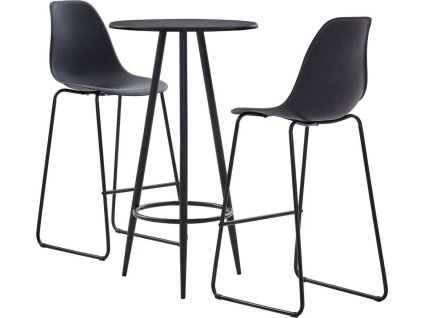 3dílný barový set plast [279714] (Barva Černá)