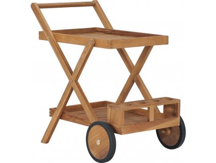 Čajový vozík masivní teakové dřevo [49425]