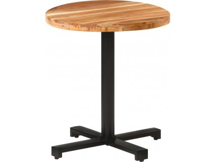 Balkonový stolek kulatý Ø 70 x 75 cm masivní akáciové dřevo [320279]