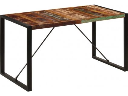 Jídelní stůl 140 x 70 x 75 cm masivní recyklované dřevo [247421]