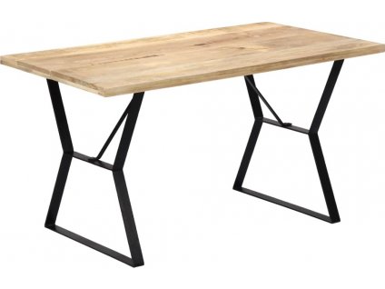 Jídelní stůl 140 x 80 x 76 cm masivní recyklované dřevo [247947]