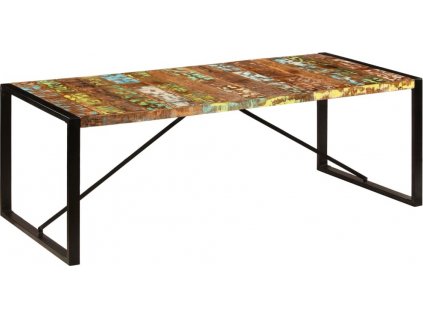 Jídelní stůl 220 x 100 x 75 cm masivní recyklované dřevo [247409]