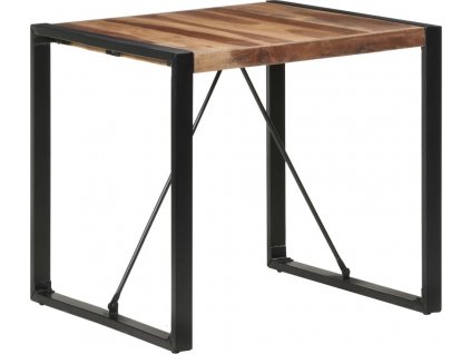 Jídelní stůl 80 x 80 x 75 cm masivní dřevo sheeshamový povrch [321602]
