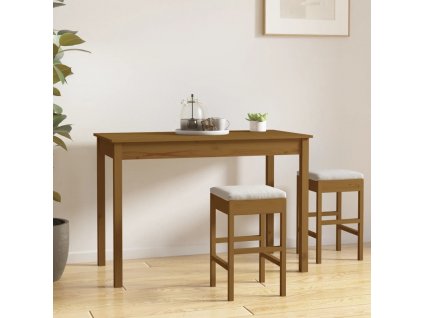 Jídelní stůl 110 x 55 x 75 cm masivní borové dřevo [814252]