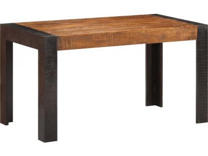Jídelní stůl 140 x 70 x 76 cm masivní hrubé mangovníkové dřevo [289654]