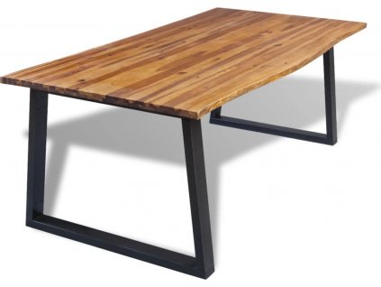Jídelní stůl z masivního akáciového dřeva 200 x 90 cm [245686]