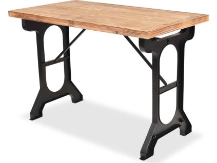 Jídelní stůl, masivní jedlové dřevo, 122 x 65 x 82 cm [245462]