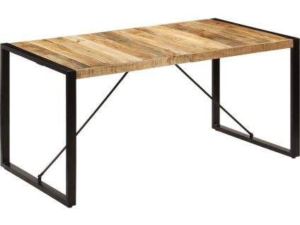 Jídelní stůl 160 x 80 x 75 cm masivní mangovníkové dřevo [247417]