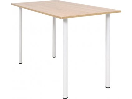 Jídelní stůl 120 x 60 x 73 cm barva dub a bílý [245728]