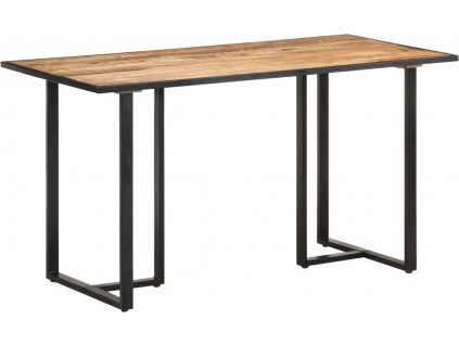 Jídelní stůl 140 cm hrubé mangovníkové dřevo [320691]