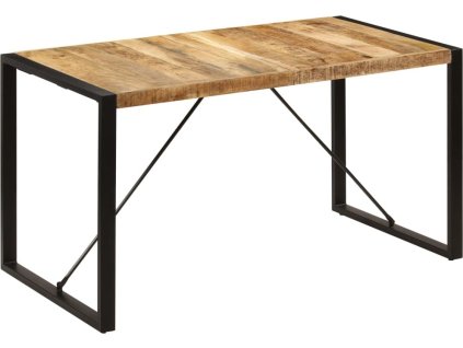 Jídelní stůl 140 x 70 x 75 cm masivní mangovníkové dřevo [247420]