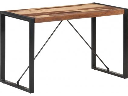 Jídelní stůl 120 x 60 x 75 cm masivní dřevo vzhled sheesham [321539]