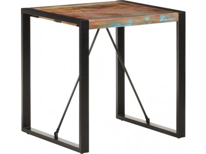 Jídelní stůl 70 x 70 x 75 cm masivní recyklované dřevo [321597]