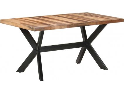 Jídelní stůl 160x80x75 cm masiv s medovou povrchovou úpravou [321547]