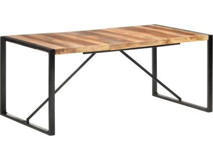 Jídelní stůl 180 x 90 x 75 cm masivní dřevo sheeshamový povrch [321542]
