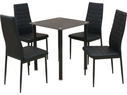 Pětidílný jídelní set stolu a židlí [242933]
