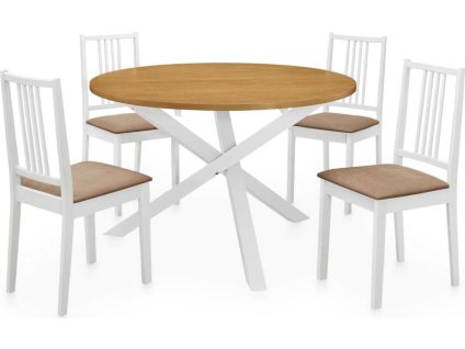 5dílný jídelní set MDF [276403] (Barva Bílá)