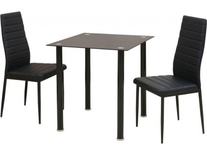 Třídílný jídelní set stolu a židlí [242932]