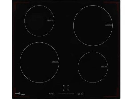 Indukční deska 4 varné zóny dotykové ovládání sklo 7 000 W [50787]