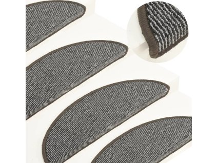 Kobercové nášlapy na schody 15 ks 56 x 17 x 3 cm [149848] (Barva Modrá)