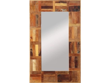 Nástěnné zrcadlo masivní dřevo recyklované 50 x 80 cm [337250]