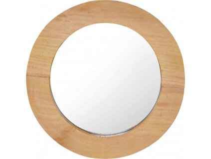 Nástěnné zrcadlo 40 cm teak kulaté [288805]