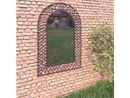 Zahradní nástěnné zrcadlo s obloukem 50 x 80 cm [275607]